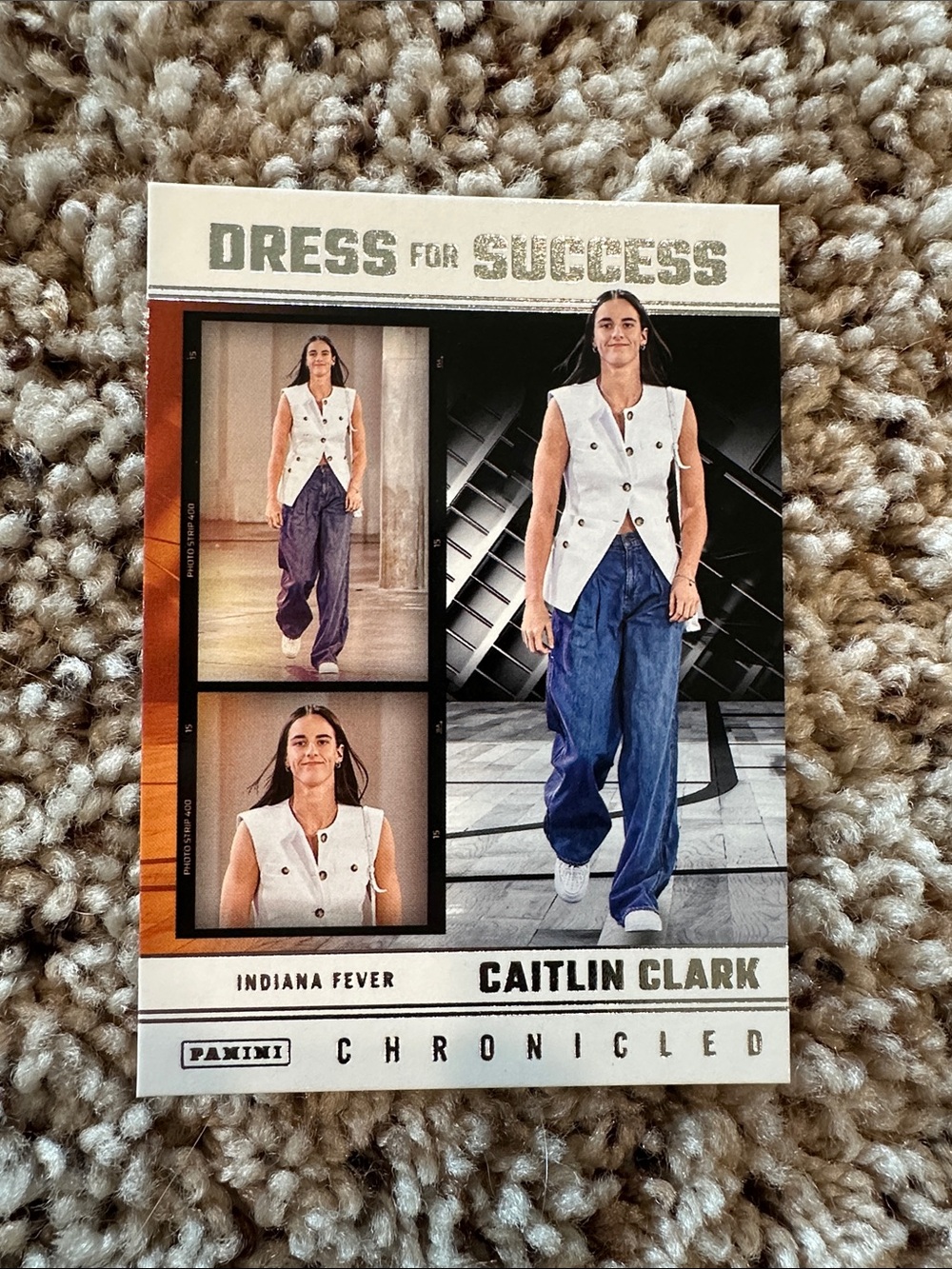 Panini Caitlin Clark Card dress for success #63